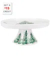 Vietri Lastra Holiday Large Cake Stand With $15 Credit In Multicolor