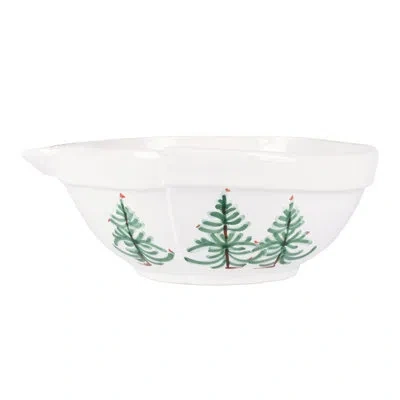 Vietri Lastra Holiday Large Mixing Bowl In Green