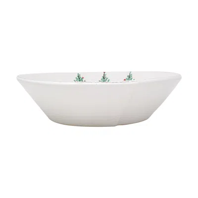 Vietri Lastra Holiday Large Shallow Serving Bowl