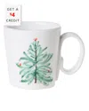 Vietri Lastra Holiday Mug With $4 Credit In Multicolor