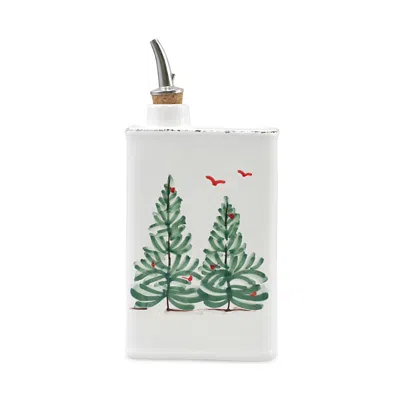 VIETRI LASTRA HOLIDAY OLIVE OIL CAN
