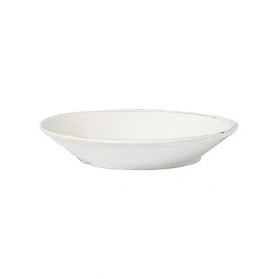Vietri Lastra Holiday Pasta Bowl In White;green