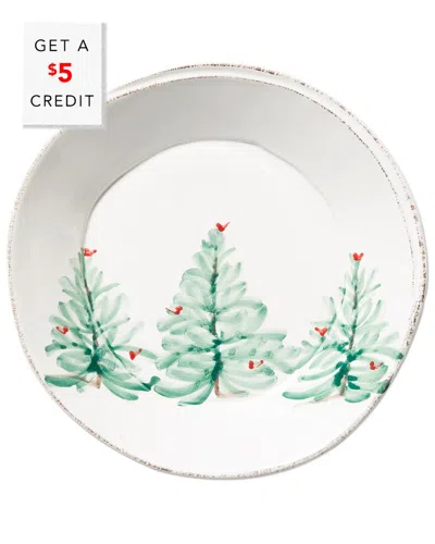 Vietri Lastra Holiday Pasta Bowl With $5 Credit In Multicolor