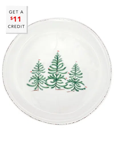 Vietri Lastra Holiday Pie Dish With $11 Credit In Multicolor
