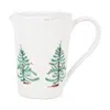 Vietri Lastra Holiday Pitcher In Green