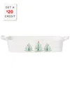 Vietri Lastra Holiday Rectangular Baker With $20 Credit In Multicolor