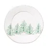Vietri Lastra Holiday Round Platter In Multi