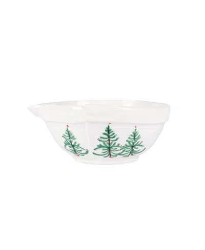 Vietri Lastra Holiday Medium Mixing Bowl In Green