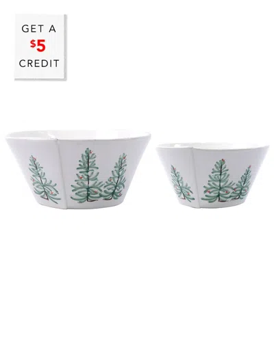 VIETRI VIETRI LASTRA HOLIDAY STACKING CEREAL BOWL WITH $5 CREDIT