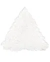 Vietri Lastra Holiday White Tree Plate