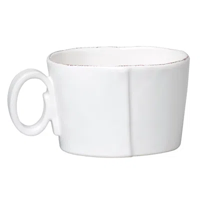 Vietri Lastra Jumbo Cup In White