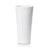 Vietri Lastra Large Conic Vase In White
