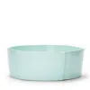 Vietri Lastra Large Stoneware Serving Bowl In Aqua