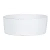 Vietri Lastra Large Serving Bowl In White