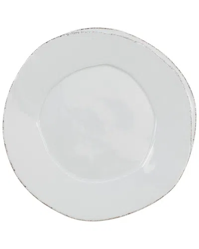 Vietri Lastra Light European Dinner Plate In Grey