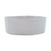 Vietri Lastra Light Gray Large Serving Bowl In White
