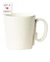 Vietri Lastra Linen Mug With $4 Credit In Linen