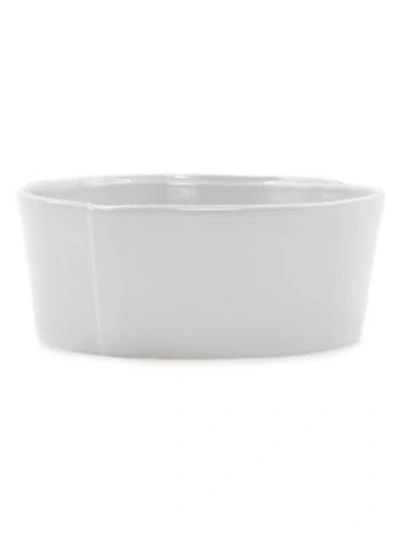 Vietri Lastra Medium Ceramic Serving Bowl In Light Gray
