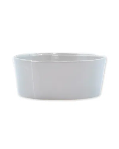 Vietri Lastra Medium Serving Bowl, Light Gray In Multi