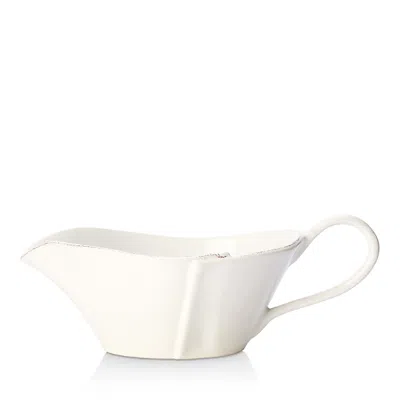 Vietri Lastra Sauce Server In White