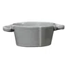 Vietri Lastra Small Handled Bowl In Gray