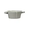 Vietri Lastra Small Handled Bowl In Grey