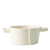 Vietri Lastra Linen Small Handled Bowl