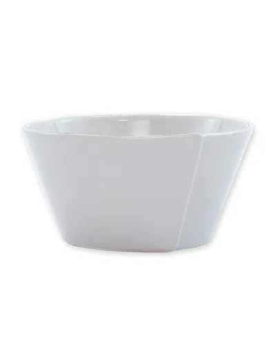 Vietri Lastra Stacking Cereal Bowl, Light Gray