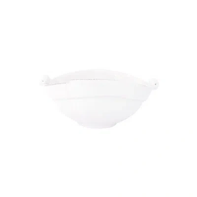 Vietri Lastra Two-part Olive Bowl In White