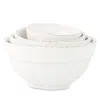 Vietri Lastra Assorted Prepping Bowls, Set Of 4 In White