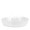Vietri Lastra White Chip And Dip In White
