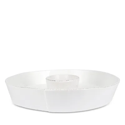 VIETRI LASTRA WHITE CHIP AND DIP