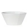 Vietri Lastra White Large Stacking Serving Bowl In White