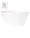 Vietri Lastra White Large Stacking Serving Bowl With $13 Credit In White