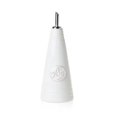 Vietri Lastra White Olive Oil Bottle