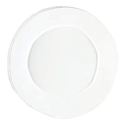 Vietri Lastra White Round Platter