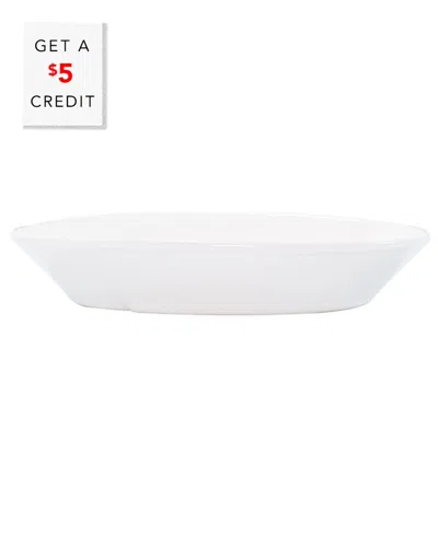 Vietri Lastra White Small Oval Baker With $5 Credit
