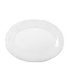 Vietri Lastra White Small Oval Platter In White