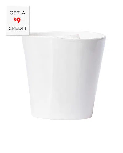 Vietri Lastra White Utensil Holder With $9 Credit
