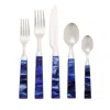 Vietri Laurel Five-piece Place Setting In Blue