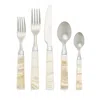 Vietri Laurel Five-piece Place Setting In Ivory