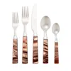 Vietri Laurel Five-piece Place Setting In Taupe
