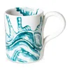 Vietri Lido Aqua Mug In White