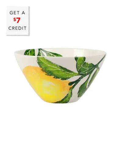 Vietri Limoni Cereal Bowl With $7 Credit In Yellow