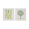 Vietri Limoni Dish Towels - Set Of 2