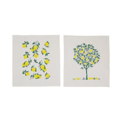 Vietri Limoni Dish Towels - Set Of 2