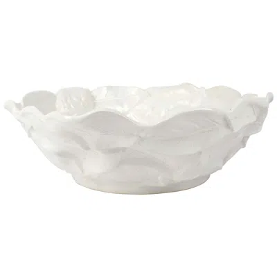 Vietri Limoni White Figural Large Serving Bowl