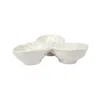 Vietri Limoni White Figural Lemon Three-part Server