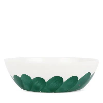 Vietri Lisbon Green Brushstroke Cereal Bowl