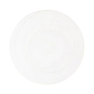 Vietri Luna Dinner Plate In White